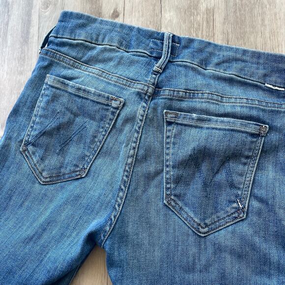 Mother The Looker Ankle Chew Jeans Women’s 25 Distressed Mum’s The Word Wash - Picture 11 of 15